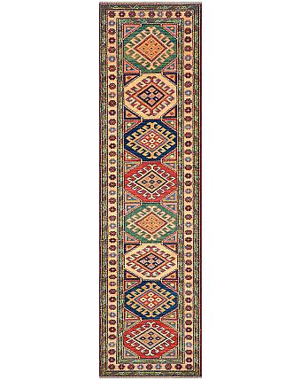 Шерстяной Кавказский ковер Kazakh №3170 190x52cm