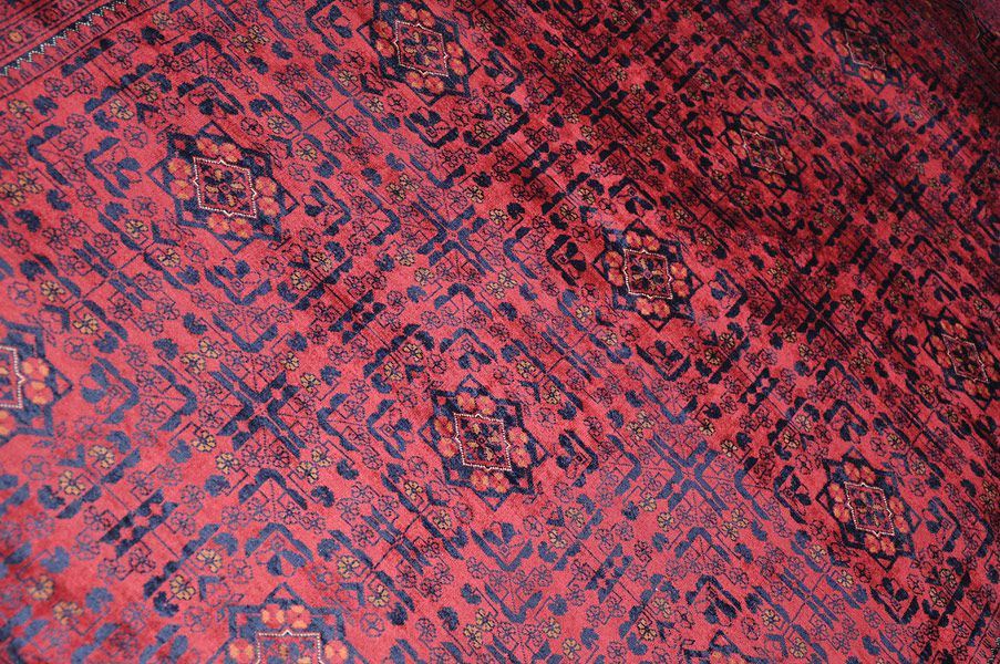 Шерстяной ковер ручной вязки Афганский ковер, размер 383x299cm изображение