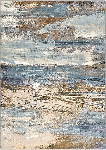 Индийский Wave ковер №4377 434x306cm из шелка и шерсти
