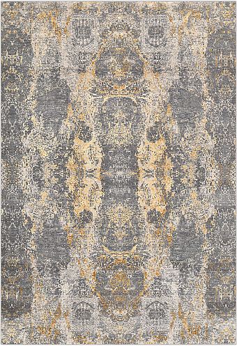 Современный Индийский ковер Shabby Classic №4341 247x169cm из шерсти и бамб. шелка в стиле неоклассика