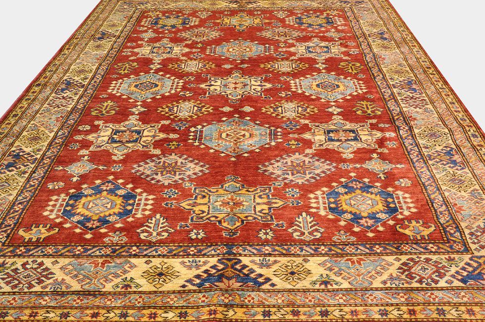 Шерстяной ковер ручной вязки Кавказский ковер, размер 261x180cm изображение