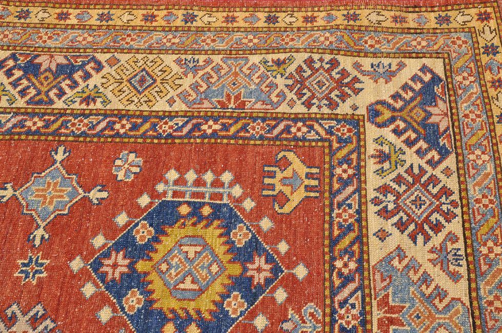 Шерстяной ковер ручной вязки Кавказский ковер, размер 261x180cm изображение