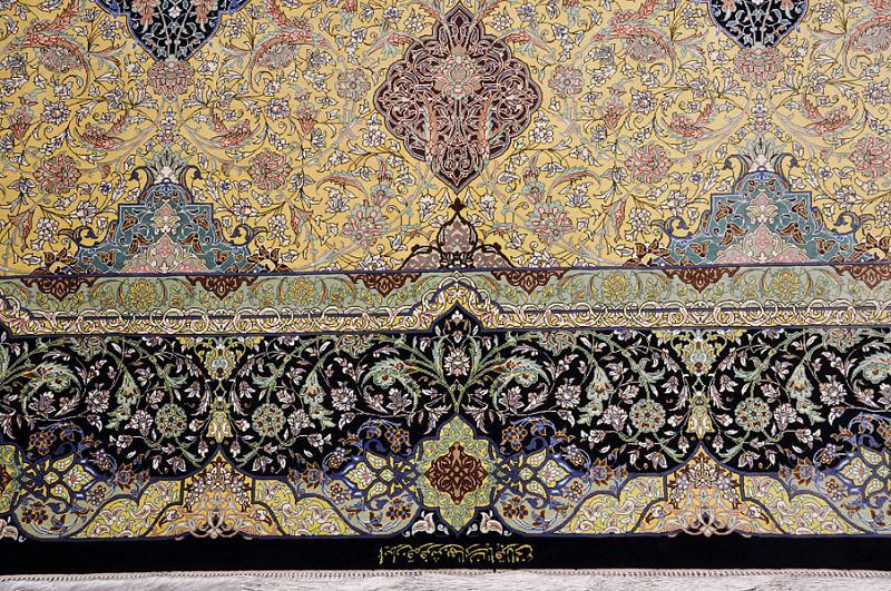 Шелковый ковер ручной вязки AHMEDI, размер 300x200cm изображение