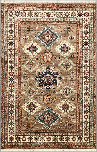 Шерстяной Пакистанский ковер Kazakh №4780 191x123cm