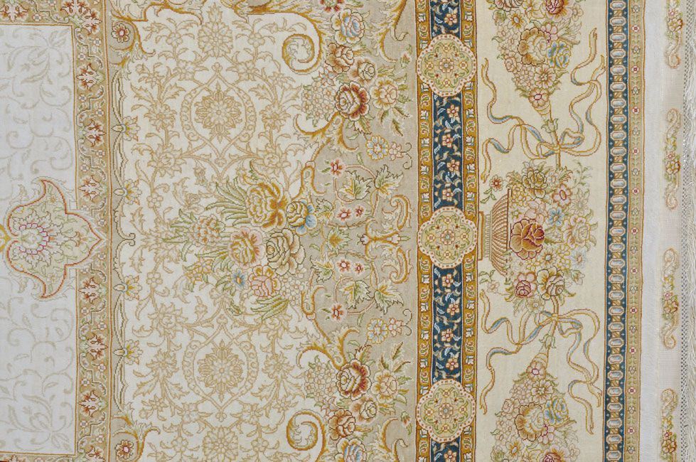 Турецкий ковер AUBUSSON шелковый Прямоугольный 243x166cm фото крупным планом