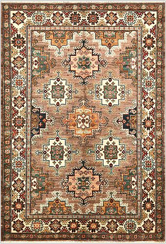 Шерстяной Пакистанский ковер Kazakh №4800 181x125cm