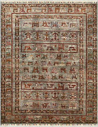 Шерстяной Пакистанский ковер Ziegler Oriental №4837 161x130cm