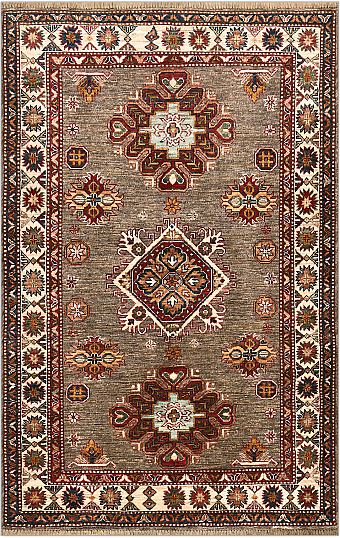 Шерстяной Пакистанский ковер Kazakh №4838 160x103cm