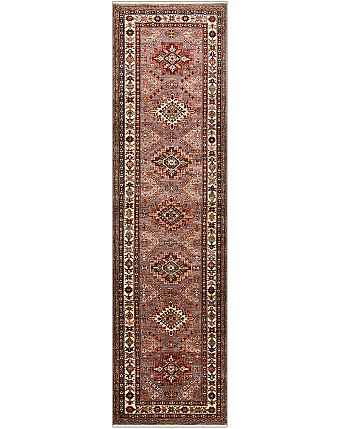 Шерстяной Пакистанский ковер Kazakh №4845 303x78cm
