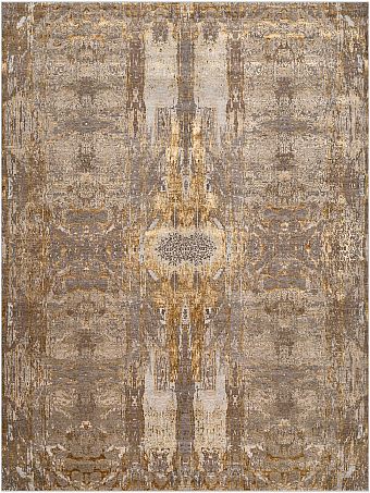 Индийский Shabby Classic ковер №5015 362x276cm из шелка и шерсти