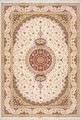 Шелковый Иранский ковер Qom №1687 232x160cm