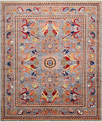 Шерстяной Пакистанский ковер Saltani №3892 298x247cm