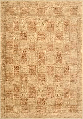 Современный Индийский ковер Madras №1174 343x242cm из шерсти в стиле неоклассика