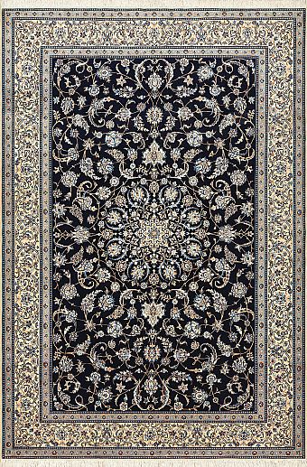 Персидский Nain ковер №1861 303x204cm из шелка и шерсти