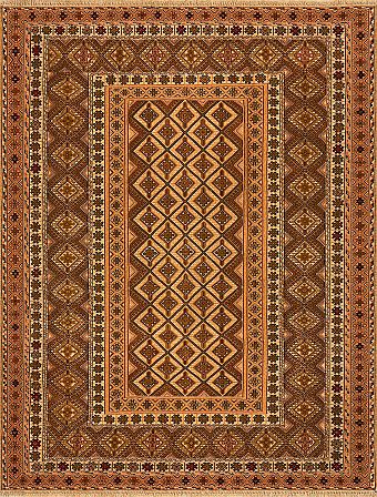 Безворсовый Персидский ковер Suzani №2334 192x147cm из шерсти
