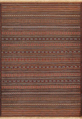 Безворсовый Персидский ковер Zinjan №3052 193x135cm из шерсти