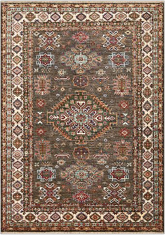 Шерстяной Пакистанский ковер Ковер Kazakh №4867 245x174cm