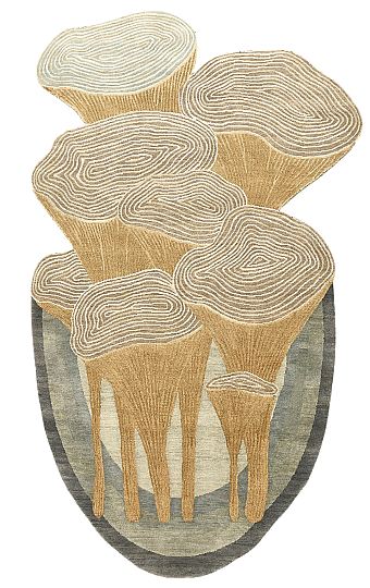 Индийский Pearl ковер №5530 301x165cm из шелка и шерсти