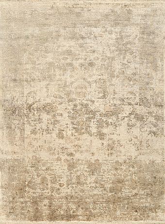 Современный Индийский ковер Shabby Silk №5562 354x266cm из шелка в стиле неоклассика