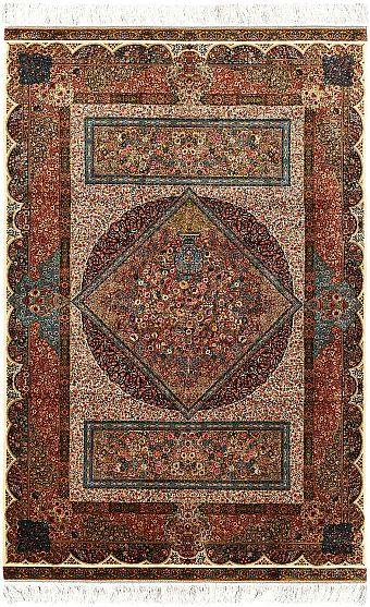 Шелковый Иранский ковер Tehran №5432 226x146cm
