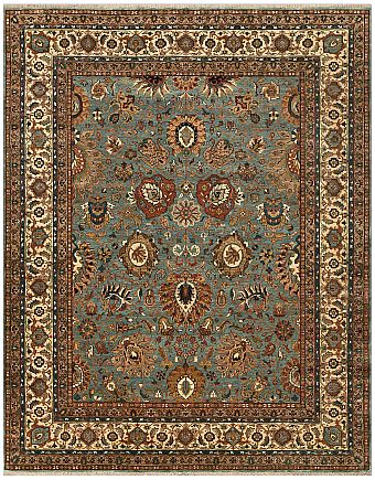 Шерстяной Индийский ковер Agra №5468 312x248cm