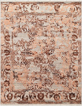 Индийский Shabby Classic ковер №5184 304x241cm из шелка и шерсти