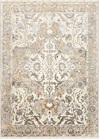 Современный Индийский ковер Polonaise №5164 425x309cm из шерсти и шелка в стиле неоклассика