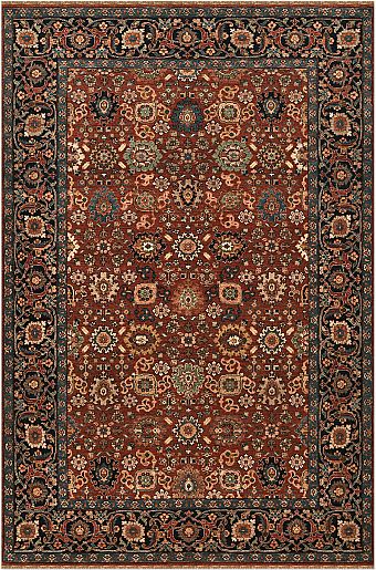 Шерстяной Индийский ковер Agra №5182 276x185cm