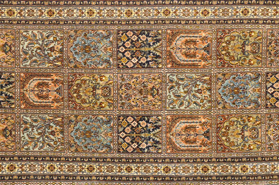 Фото шелковый Ковровые дорожкй ковер PARADISE GARDEN