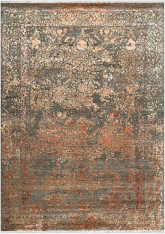 Современный Индийский ковер Shabby Classic №5222 425x303cm из шерсти и бамб. шелка в стиле неоклассика