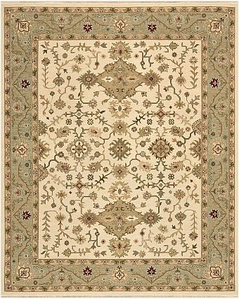 Безворсовый Индийский ковер Dhuri №5224 306x246cm из шерсти