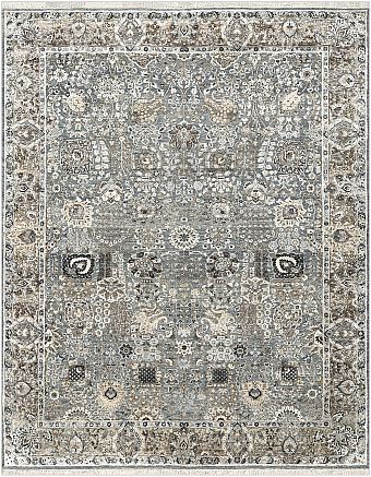 Современный Индийский ковер Bengal №5226 310x247cm из шерсти и шелка в стиле неоклассика