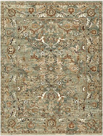 Современный Индийский ковер Polonaise №5228 366x278cm из шерсти и шелка в стиле неоклассика