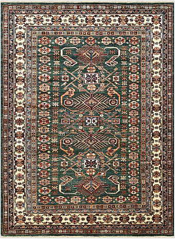 Шерстяной Пакистанский ковер Kazakh №5274 237x173cm