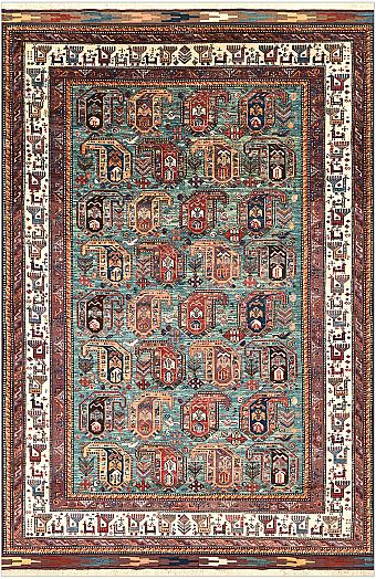 Шерстяной Пакистанский ковер Baluchi №5287 283x185cm