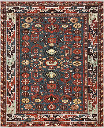 Безворсовый Пакистанский ковер Sumakh №5301 246x201cm из шерсти