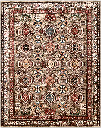 Шерстяной Пакистанский ковер Kazakh №5351 303x245cm