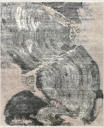 Индийский Trace ковер №5386 299x247cm из шелка и шерсти