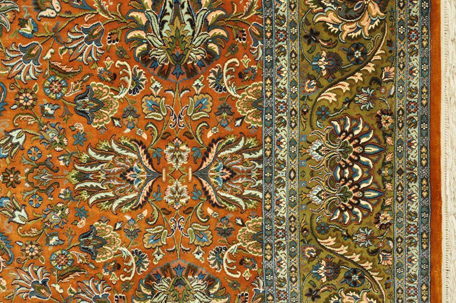 Шелковый ковер ручной вязки AFSHAN, размер 323x214cm изображение