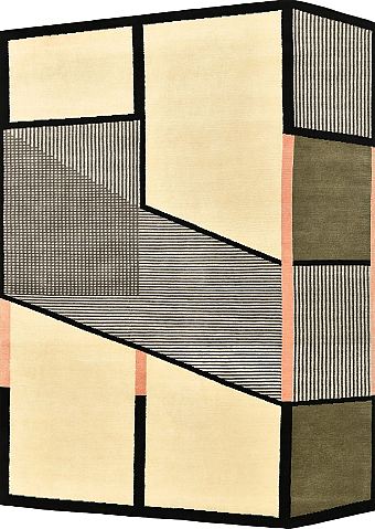 Шерстяной Индийский ковер Vista №5532 252x180cm