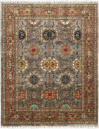 Шерстяной Пакистанский ковер Saltani №5684 351x275cm