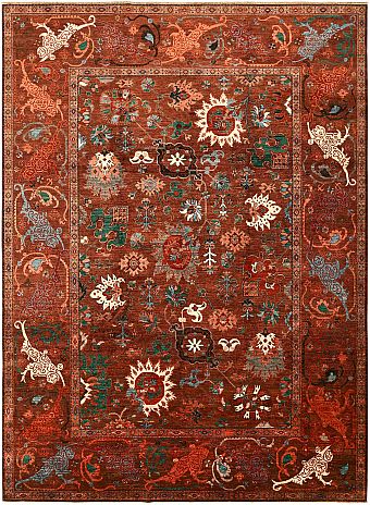 Шерстяной Пакистанский ковер Bijar Asli №5685 422x311cm