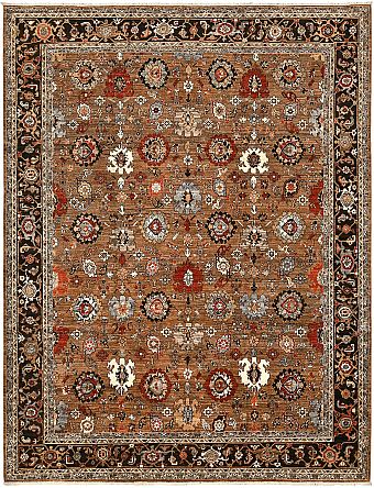 Шерстяной Пакистанский ковер Saltani №5689 355x244cm