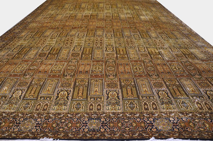Шелковый ковер ручной вязки Кашмирский ковер, размер 369x266cm изображение