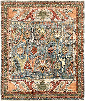 Шерстяной Пакистанский ковер Bijar №5722 291x248cm