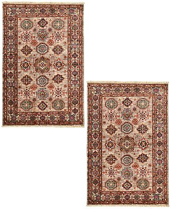 Шерстяной Пакистанский ковер Kazakh №5727 148x102cm
