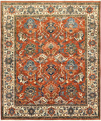 Шерстяной Пакистанский ковер Saltani №5734 294x248cm