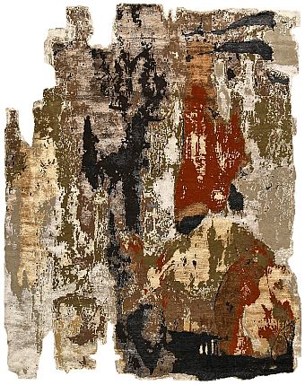 Индийский Fantasy ковер №5761 310x239cm из шелка и шерсти