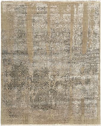 Современный Индийский ковер Shabby Classic №5768 307x251cm из шерсти и шелка в стиле неоклассика