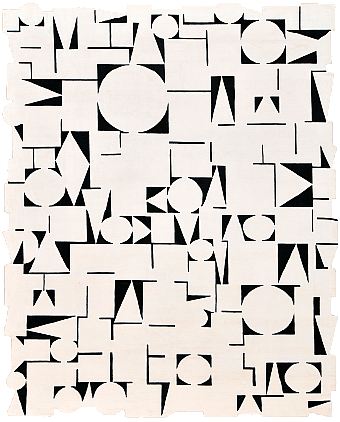 Индийский Play ковер №4563 303x247cm из шелка и шерсти